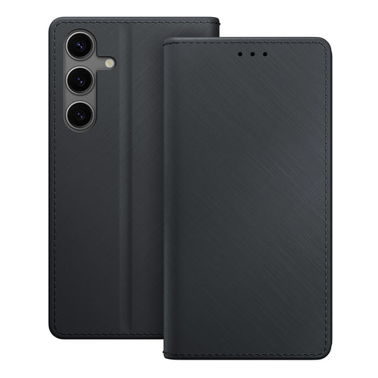 Puzdro pre Samsung Galaxy S24 S921, 3MK, Peňaženka, Čierna
