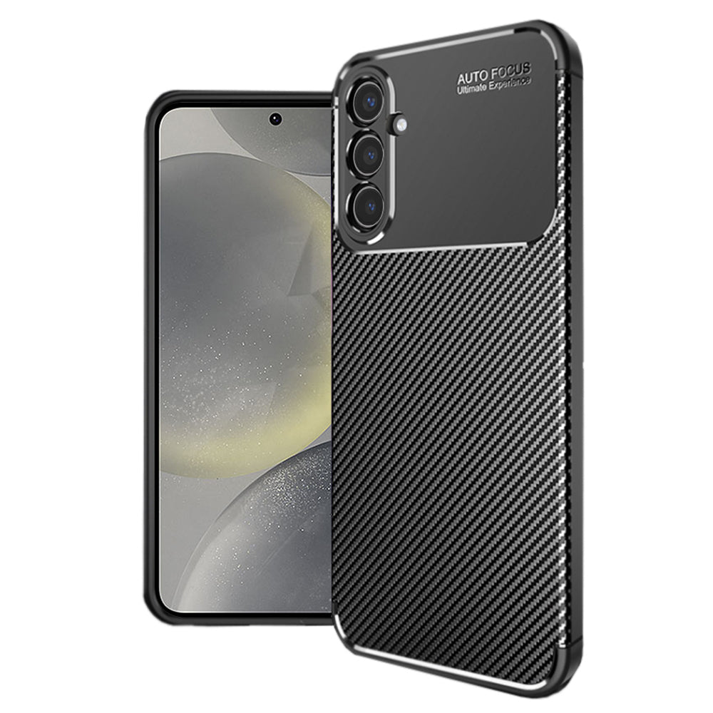 Puzdro pre Samsung Galaxy S24 S921, Techsuit, CarbonFiber, Čierne