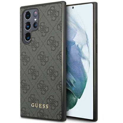 Puzdro pre Samsung Galaxy S24 Ultra S928, Guess, 4G Metal Gold Logo, Čierne