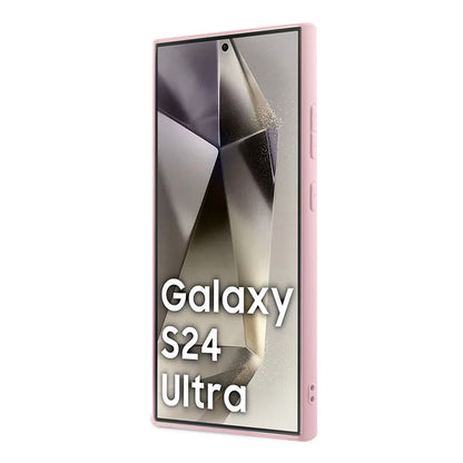 Puzdro pre Samsung Galaxy S24 Ultra S928, Guess, Glitter Script, Ružové