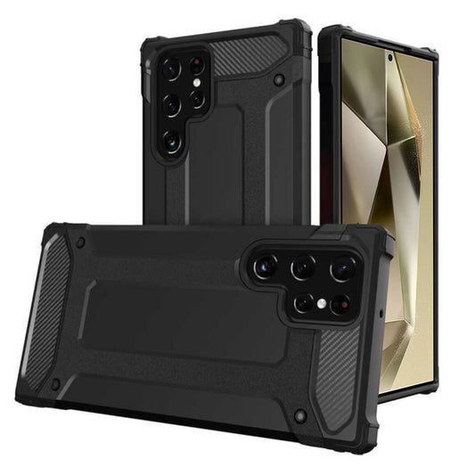 Puzdro pre Samsung Galaxy S24 Ultra S928, Techsuit, Hybrid Armor, Čierne
