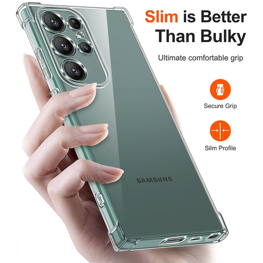 Obal na Samsung Galaxy S24 Ultra S928, Techsuit, nárazuvzdorný priehľadný, transparentný