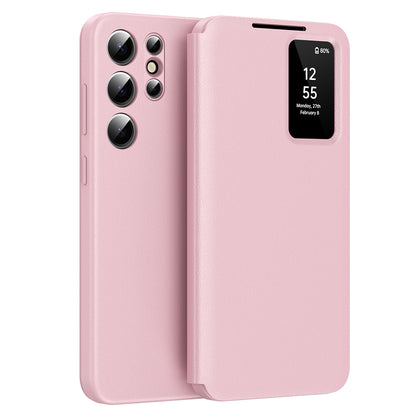 Case for Samsung Galaxy S24 Ultra S928, Techsuit, SmartView, Pink
