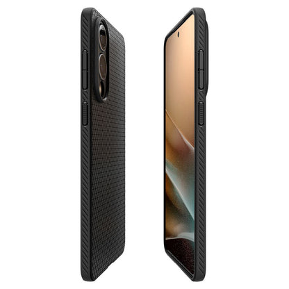 Puzdro pre Samsung Galaxy S25 Edge S937, Spigen, Liquid Air, Matná Čierna ACS09420