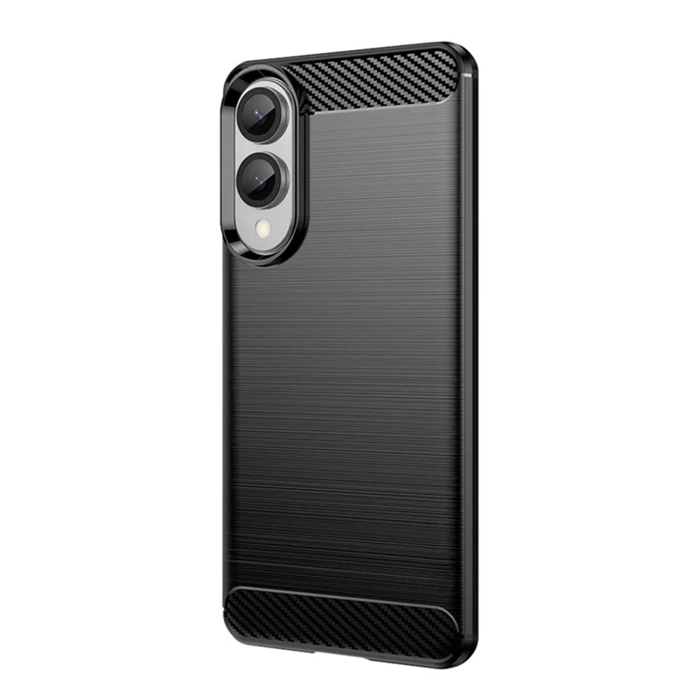 Obal na Samsung Galaxy S25 Edge S937, Techsuit, Karbón, Čierny