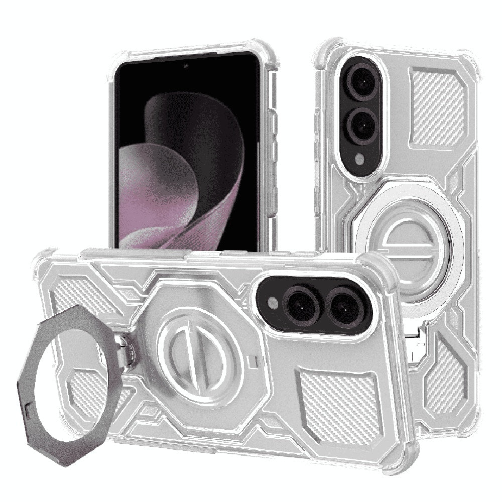 Puzdro pre Samsung Galaxy S25 Edge S937, Techsuit, Carbon Shield Pro, Biele