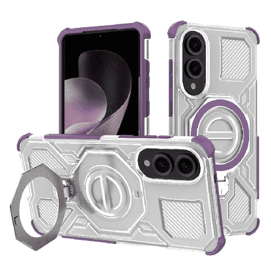 Puzdro pre Samsung Galaxy S25 Edge S937, Techsuit, Carbon Shield Pro, Fialová