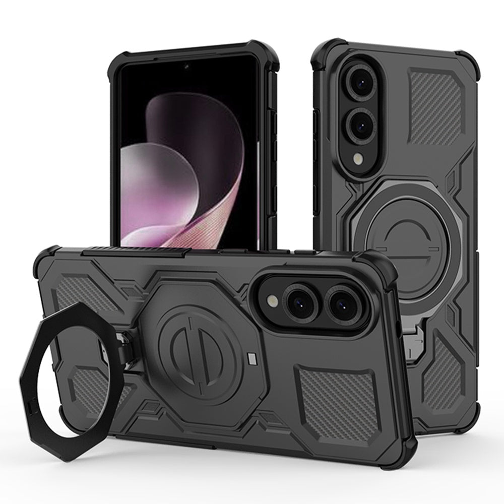 Puzdro na Samsung Galaxy S25 Edge S937, Techsuit, Carbon Shield Pro, Čierne