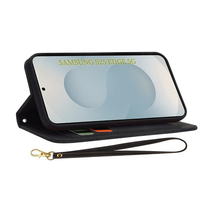 Puzdro pre Samsung Galaxy S25 Edge S937, Techsuit, FlipCraft, Čierna