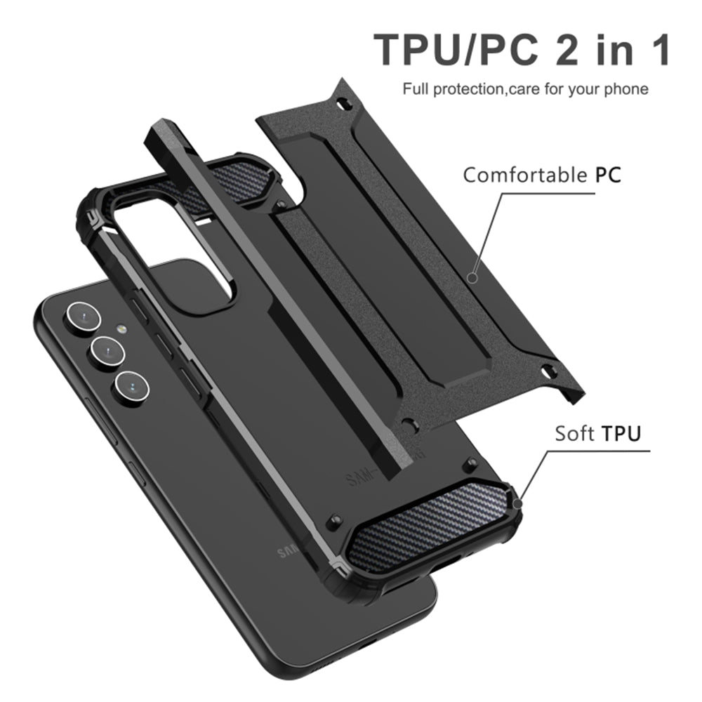 Puzdro pre Samsung Galaxy S25 Edge S937, Techsuit, Hybrid Armor, Čierne