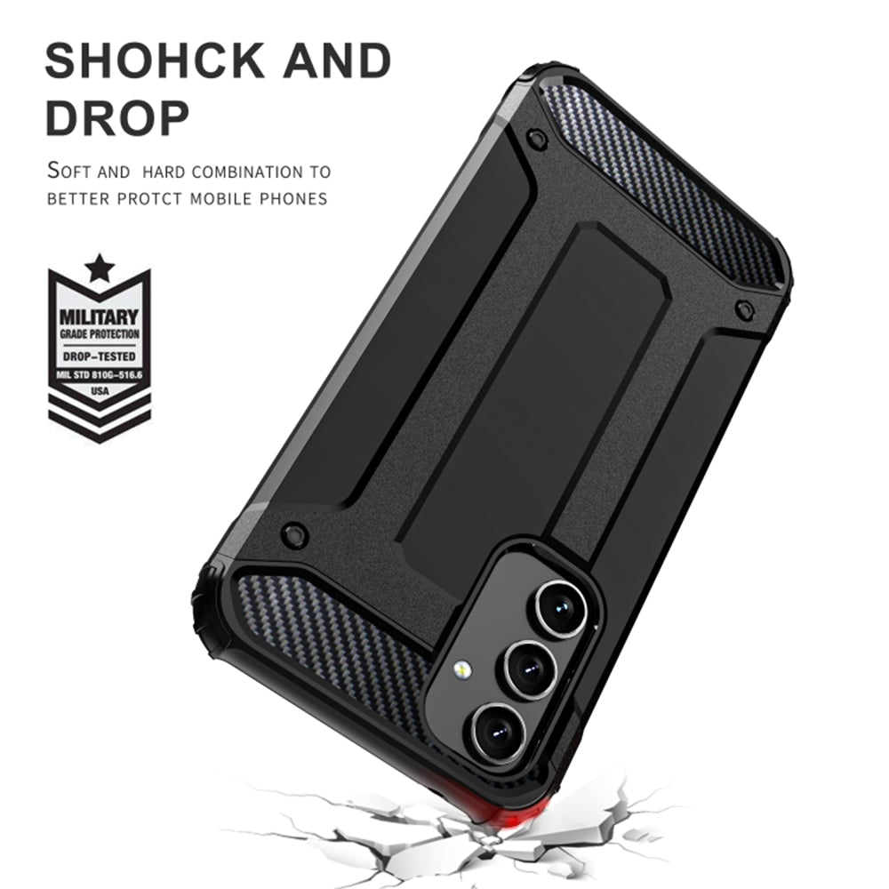 Puzdro pre Samsung Galaxy S25 Edge S937, Techsuit, Hybrid Armor, Čierne