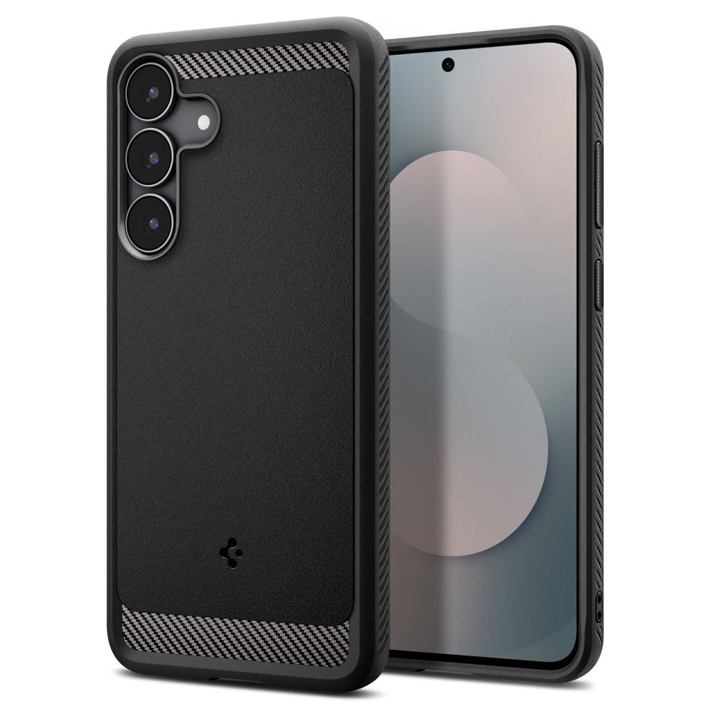 Puzdro pre Samsung Galaxy S25 FE, Spigen, Rugged Armor, Matná čierna ACS10025