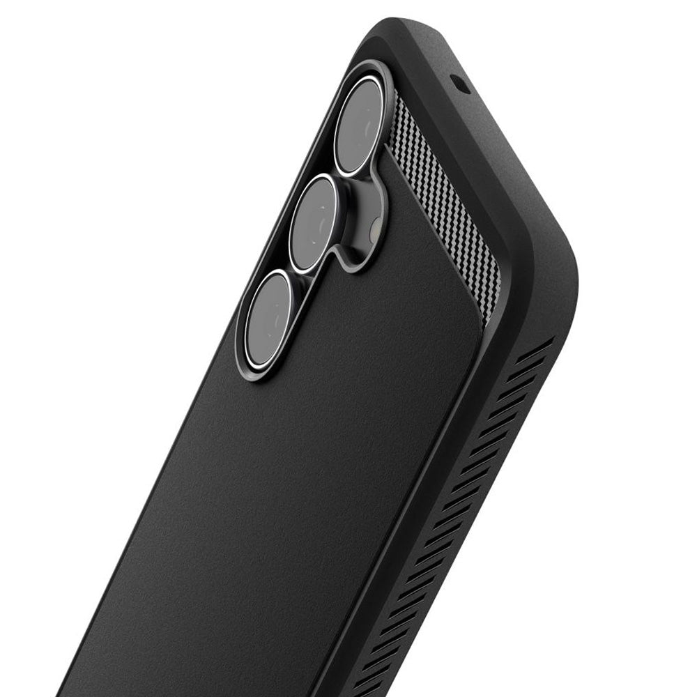 Puzdro pre Samsung Galaxy S25 FE, Spigen, Rugged Armor, Matná čierna ACS10025
