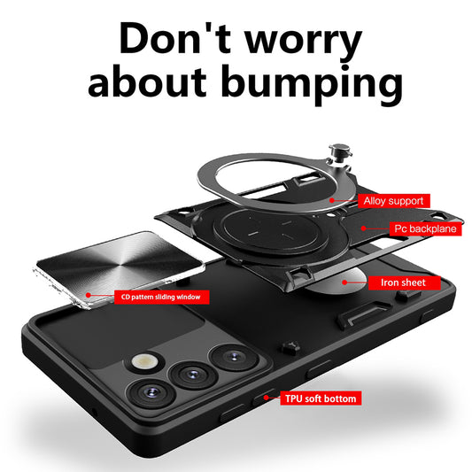 Puzdro pre Samsung Galaxy S25 FE, Techsuit, CamGuard Pro, Fialové