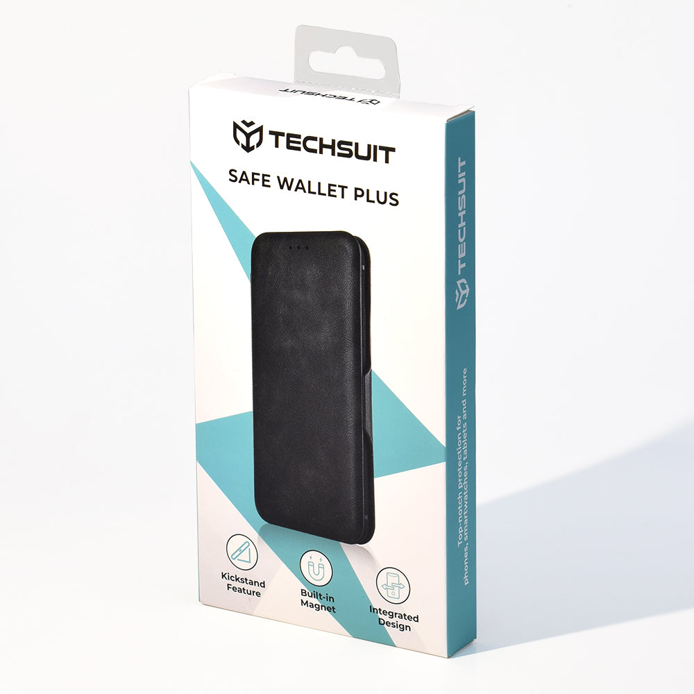 Puzdro na Samsung Galaxy S25 FE, Techsuit, Safe Wallet Plus, Čierne
