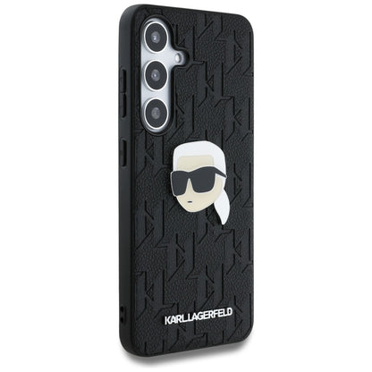Puzdro pre Samsung Galaxy S25+ S936, Karl Lagerfeld, Monogram Karl's Head, Čierne
