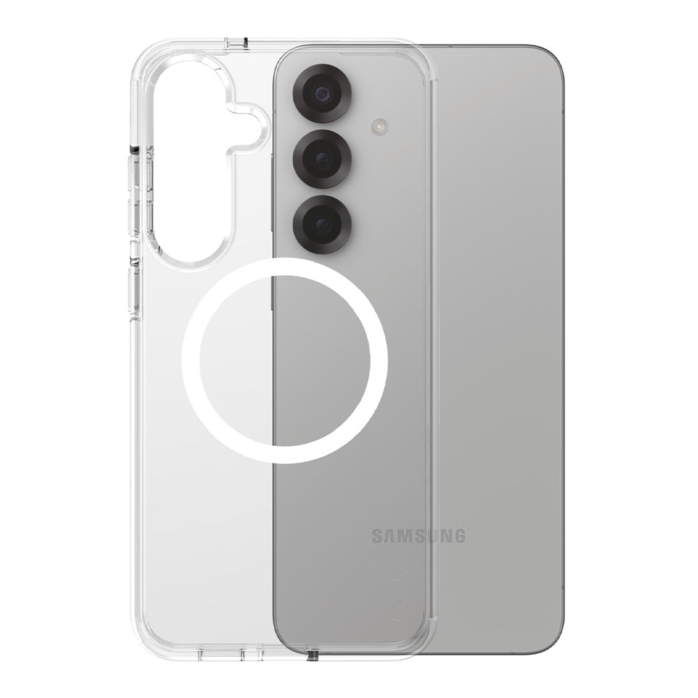 Case for Samsung Galaxy S25+ S936, PanzerGlass, Urban Combat Care, White Transparent