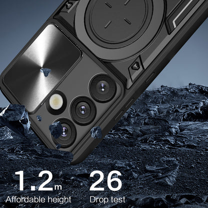 Puzdro pre Samsung Galaxy S25+ S936, Techsuit, CamGuard Pro, Modré