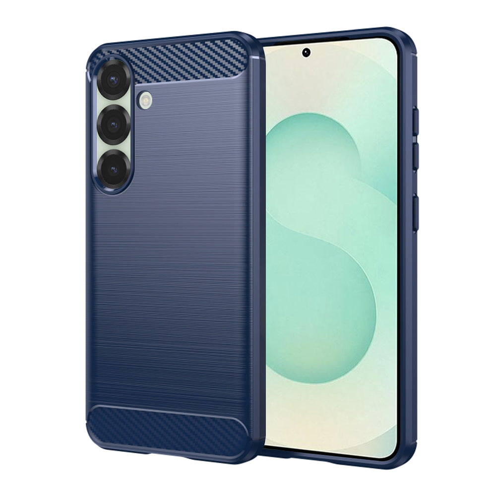 Obal na Samsung Galaxy S25+ S936, Techsuit, Karbón, Modrý