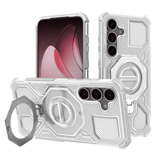 Puzdro pre Samsung Galaxy S25+ S936, Techsuit, Carbon Shield Pro, Biele