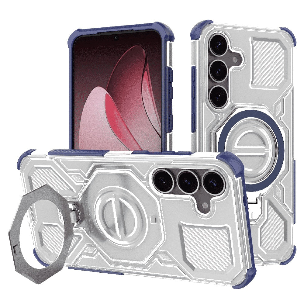 Puzdro pre Samsung Galaxy S25+ S936, Techsuit, Carbon Shield Pro, Modrá