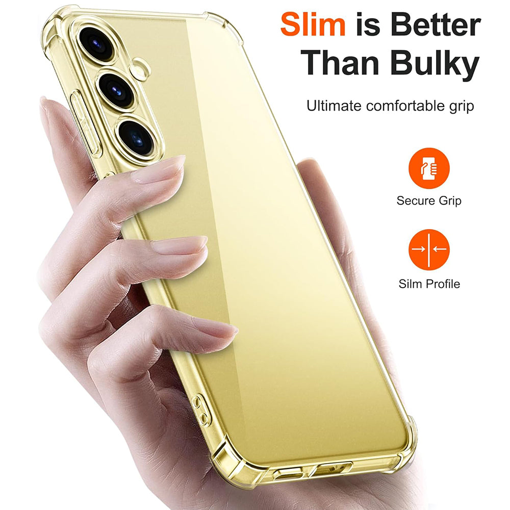 Obal na Samsung Galaxy S25+ S936, Techsuit, nárazuvzdorný priehľadný, transparentný