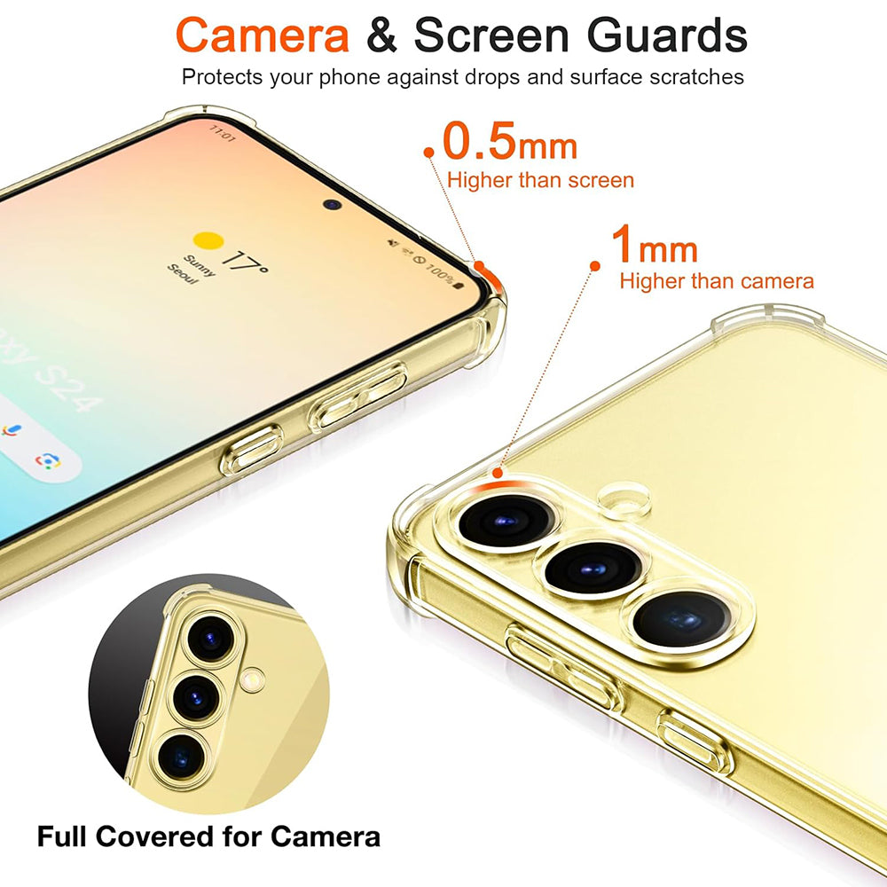 Obal na Samsung Galaxy S25+ S936, Techsuit, nárazuvzdorný priehľadný, transparentný