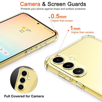 Obal na Samsung Galaxy S25+ S936, Techsuit, nárazuvzdorný priehľadný, transparentný