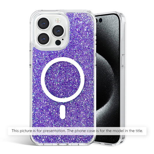 Puzdro pre Samsung Galaxy S25+ S936, Techsuit, Trblietavý Glitter, Fialová