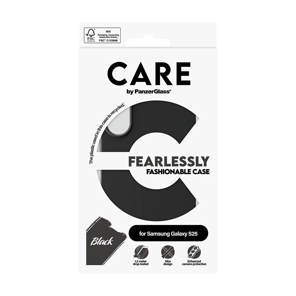 Puzdro pre Samsung Galaxy S25 S931, PanzerGlass, Care Fashionable, Čierne