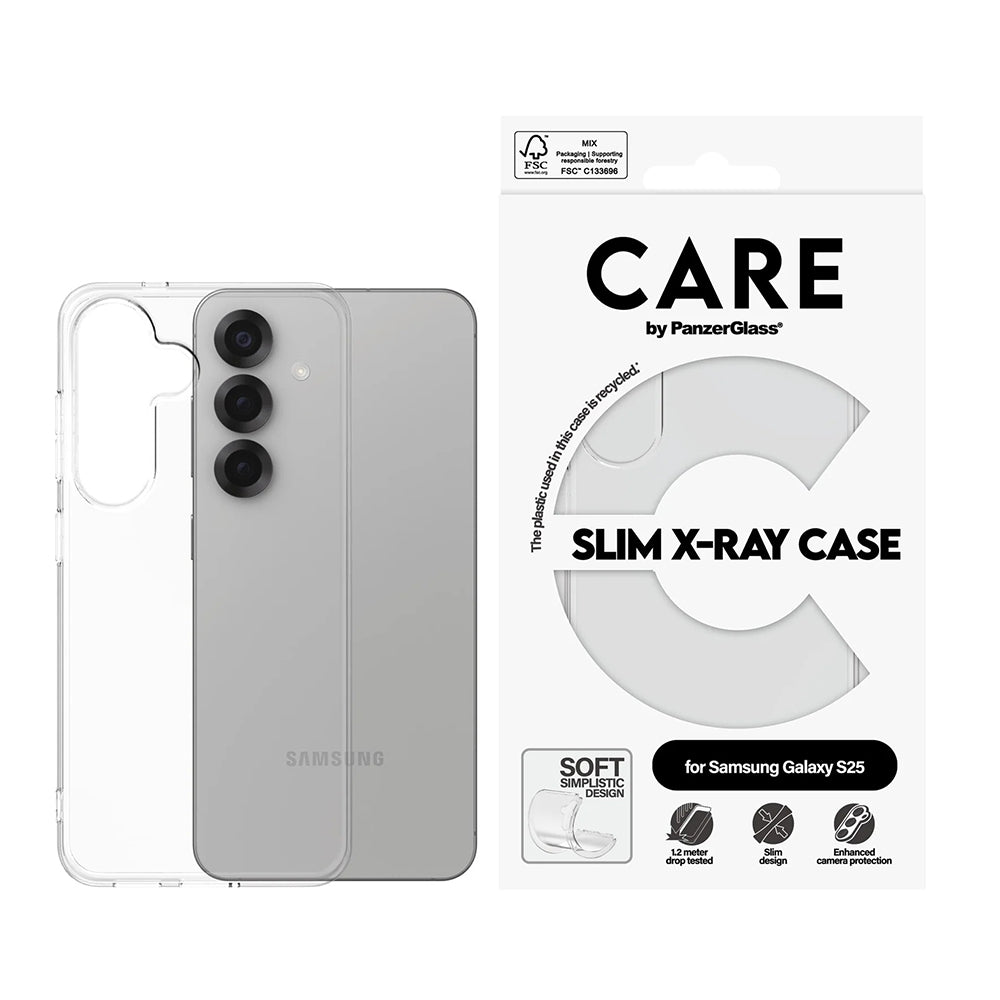 Puzdro pre Samsung Galaxy S25 S931, PanzerGlass, Care Fashionable, Transparentné