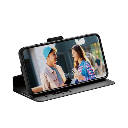 Puzdro pre Samsung Galaxy S25 S931, PanzerGlass, Care Feature Kickstand Wallet, Čierne