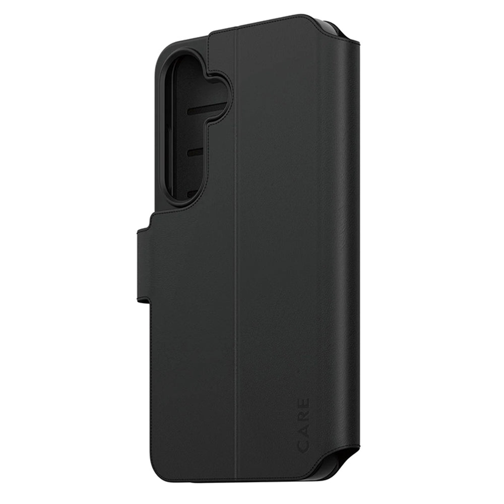 Puzdro pre Samsung Galaxy S25 S931, PanzerGlass, Care Feature Kickstand Wallet, Čierne