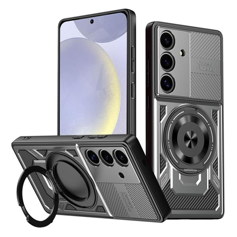 Puzdro pre Samsung Galaxy S25 S931 / S24 S921, Techsuit, RuggedCam, Sivá