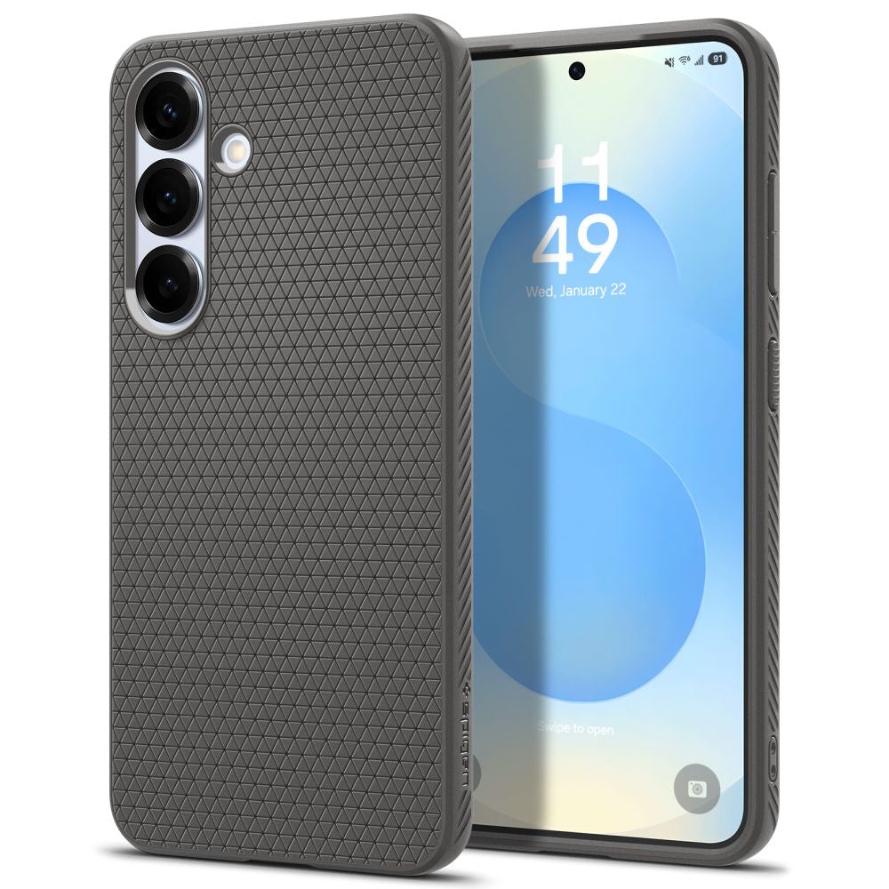 Puzdro pre Samsung Galaxy S25 S931, Spigen, Liquid Air, Sivé