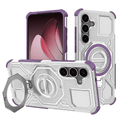 Puzdro pre Samsung Galaxy S25 S931, Techsuit, Carbon Shield Pro, fialové