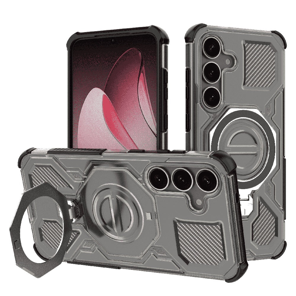 Puzdro na Samsung Galaxy S25 S931, Techsuit, Carbon Shield Pro, Dymové