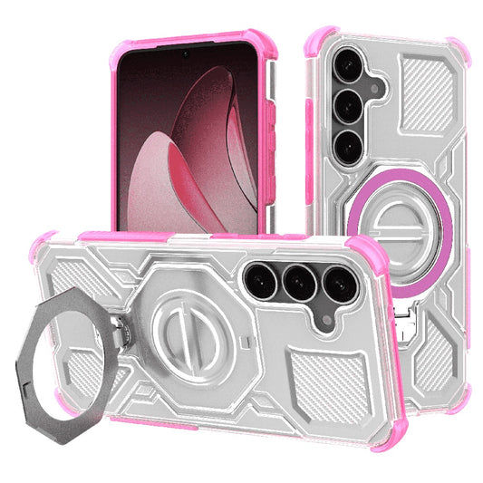 Case for Samsung Galaxy S25 S931, Techsuit, Carbon Shield Pro, Pink