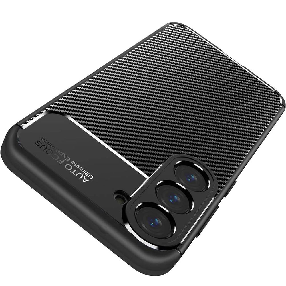 Puzdro pre Samsung Galaxy S25 S931, Techsuit, CarbonFiber, Čierne