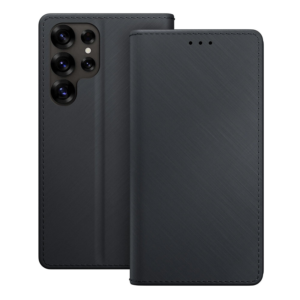 Puzdro pre Samsung Galaxy S25 Ultra S938, 3MK, Peňaženka, Čierna