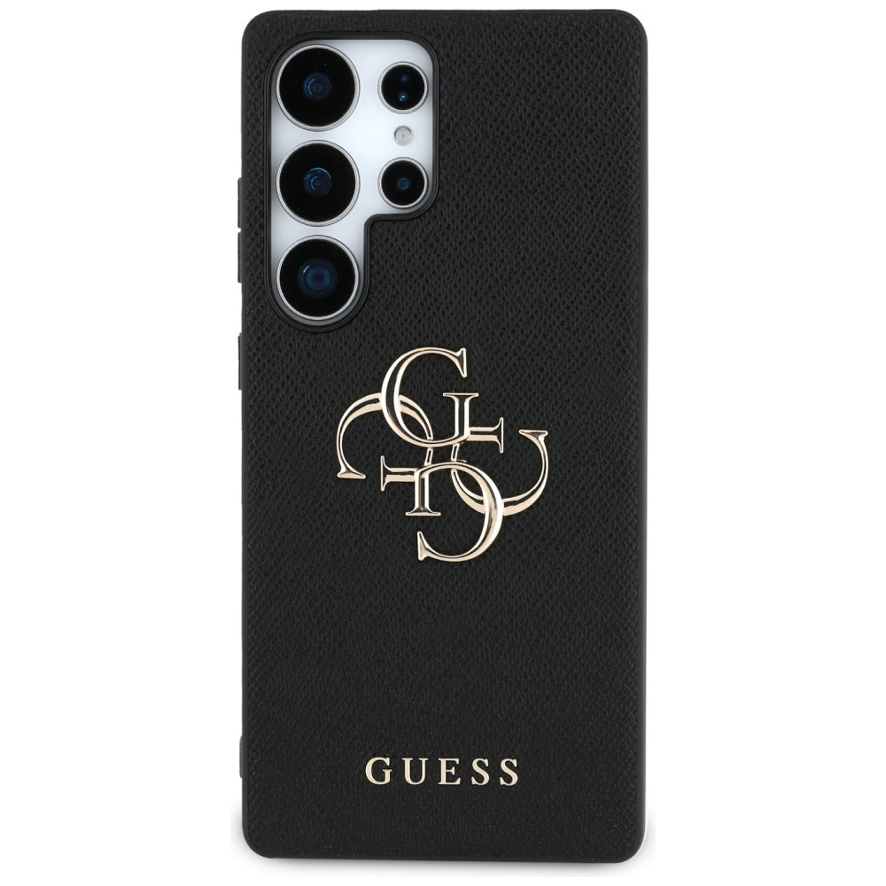 Puzdro pre Samsung Galaxy S25 Ultra S938, Guess, 4G Grained Big and Classic Logo, Čierne