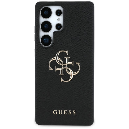 Puzdro pre Samsung Galaxy S25 Ultra S938, Guess, 4G Grained Big and Classic Logo, Čierne