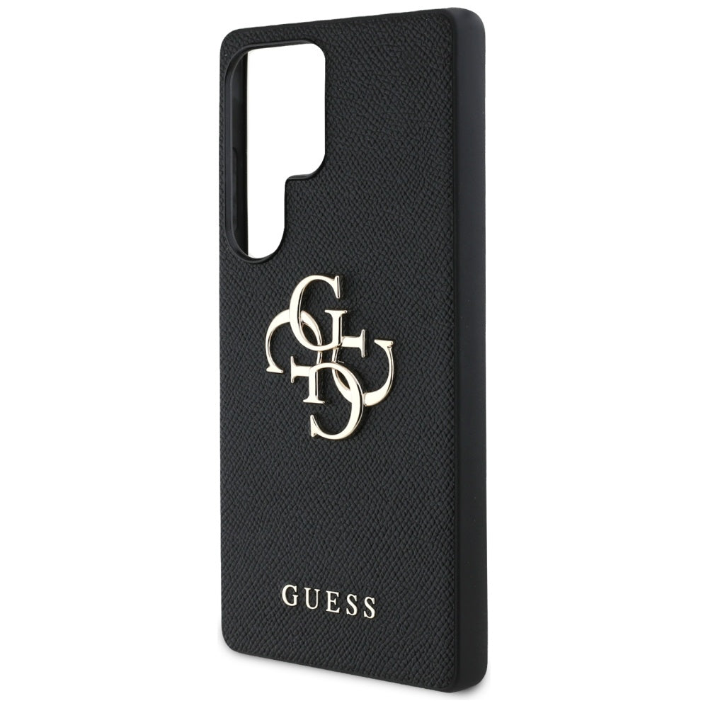 Puzdro pre Samsung Galaxy S25 Ultra S938, Guess, 4G Grained Big and Classic Logo, Čierne