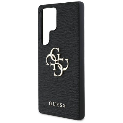 Puzdro pre Samsung Galaxy S25 Ultra S938, Guess, 4G Grained Big and Classic Logo, Čierne