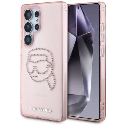 Puzdro pre Samsung Galaxy S25 Ultra S938, Karl Lagerfeld, IML Luxury Karl's Head, Ružová