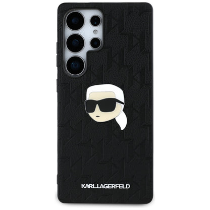 Puzdro pre Samsung Galaxy S25 Ultra S938, Karl Lagerfeld, Monogram Karl's Head, Čierne