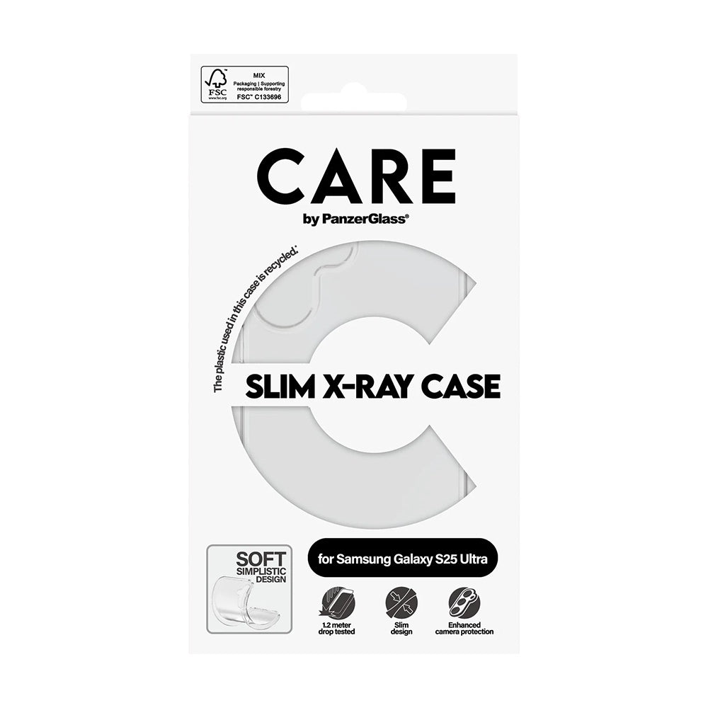 Puzdro pre Samsung Galaxy S25 Ultra S938, PanzerGlass, Care Fashionable, Transparentné