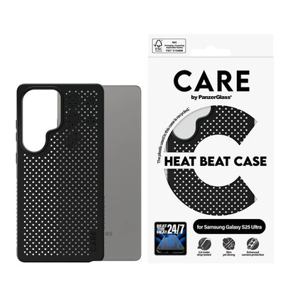 Puzdro pre Samsung Galaxy S25 Ultra S938, PanzerGlass, Care Feature Heat Beat, Čierne