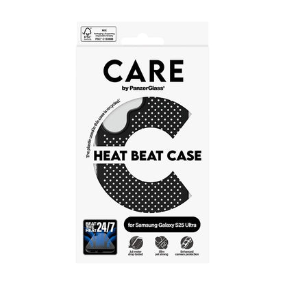 Puzdro pre Samsung Galaxy S25 Ultra S938, PanzerGlass, Care Feature Heat Beat, Čierne