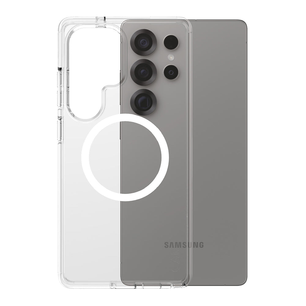 Case for Samsung Galaxy S25 Ultra S938, PanzerGlass, Urban Combat Care, White Transparent
